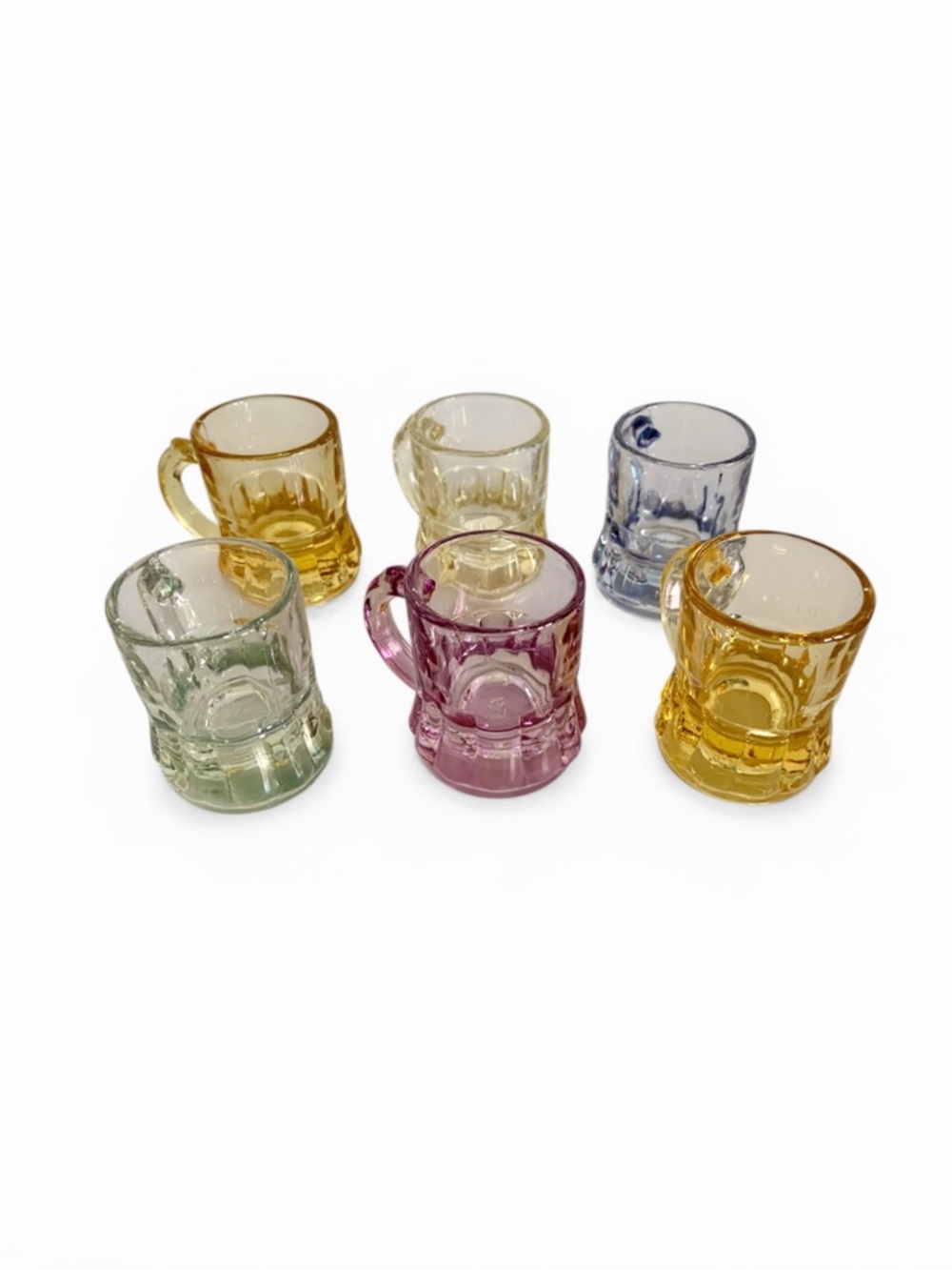 Mid-century Federal Glass mini shot glasses